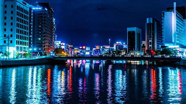 夜の福岡・博多